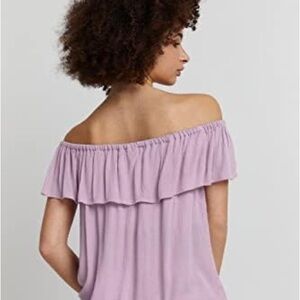 American Eagle Outfitters Soft and Sexy  Light Purple Off-Shoulder Blouse